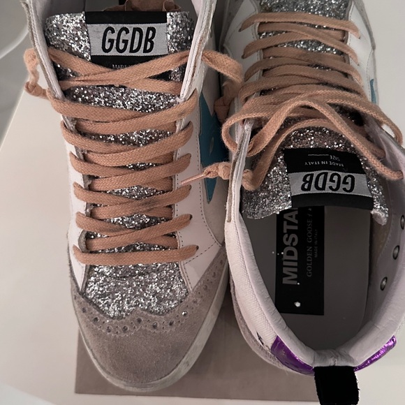 Golden Goose Glitter, Canvas, Suede, Python Mid Star Size 9 - Picture 12 of 12